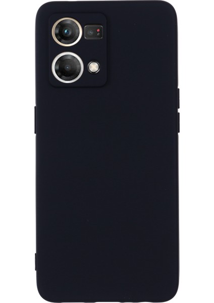 Oppo Reno7 4G/F21 Pro 4g Için Sıvı Silikon Telefon Kılıfı, Kalınlaştırıcı Tasarım Yumuşak Mikrofiber Astar Yastık Çizilmez Koruyucu Kılıf-Siyah (Yurt Dışından) modelleri