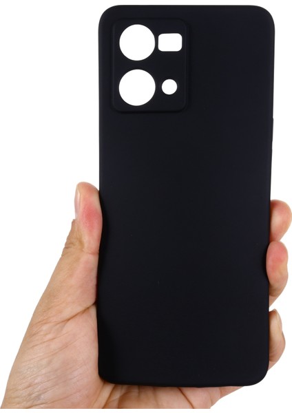 Oppo Reno7 4G/F21 Pro 4g Için Sıvı Silikon Telefon Kılıfı, Kalınlaştırıcı Tasarım Yumuşak Mikrofiber Astar Yastık Çizilmez Koruyucu Kılıf-Siyah (Yurt Dışından) indirimleri