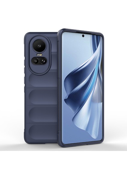Oppo RENO10 5G(GLOBAL)/RENO10 Pro 5g(Global) Için Tpu Telefon Kılıfı,düşmeye Dayanıklı Koruyucu Sağlam Kılıf-Koyu Mavi (Yurt Dışından)