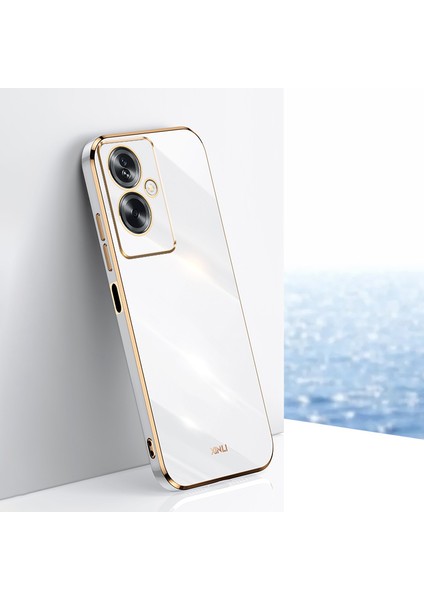 Xınlı Oppo A2 5G/A79 5g Telefon Kılıfı Yumuşak Tpu Galvaniz Kaplama-Beyaz (Yurt Dışından) indirimleri