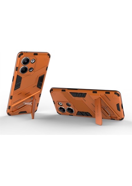 Oppo Reno9 Pro 5g Için Düşmeye Dayanıklı Telefon Kılıfı Kickstand Çift Katmanlı Tasarım Yumuşak Tpu Sert Pc Telefon Arka Kapağı-Turuncu (Yurt Dışından) modelleri