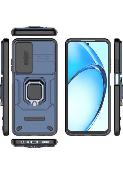 Oppo A60 4g Kılıf Camshield Kickstand Pc+Tpu Telefon Kılıfı-Mavi (Yurt Dışından) indirimleri