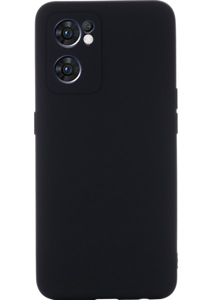 Oppo Reno7 5g (Global)/find X5 Lite Yumuşak Sıvı Silikon Kılıf Çizilmez Mikrofiber Astarlı Kamera Koruyucu Kılıf Kayışlı-Siyah (Yurt Dışından) fırsatları