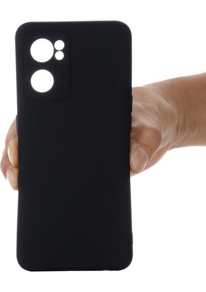 Oppo Reno7 5g (Global)/find X5 Lite Yumuşak Sıvı Silikon Kılıf Çizilmez Mikrofiber Astarlı Kamera Koruyucu Kılıf Kayışlı-Siyah (Yurt Dışından) indirimleri