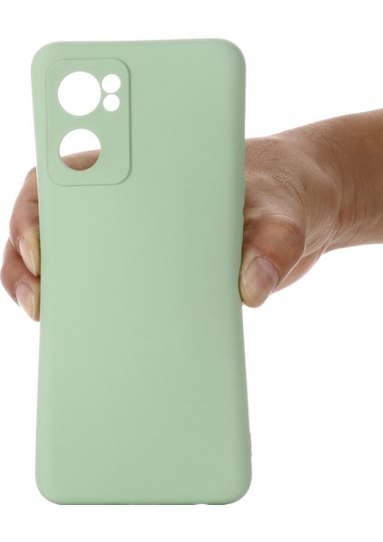 Oppo Reno7 5g (Global)/find X5 Lite Yumuşak Sıvı Silikon Kılıf Çizilmez Mikrofiber Astarlı Kamera Koruyucu Kılıf Kayışlı-Yeşil (Yurt Dışından) indirimleri