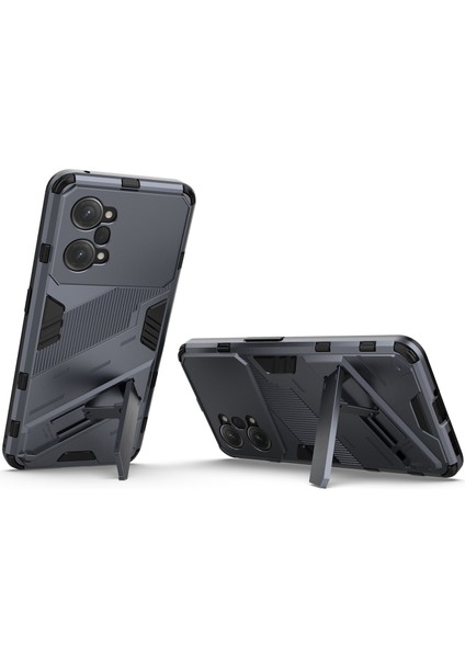 Oppo K10 Pro 5g Için Pc+Tpu Kılıf Düşmeye Karşı Destekli Koruyucu Kılıf Çift Katmanlı Cep Telefonu Kabuğu-Koyu Mavi (Yurt Dışından) modelleri