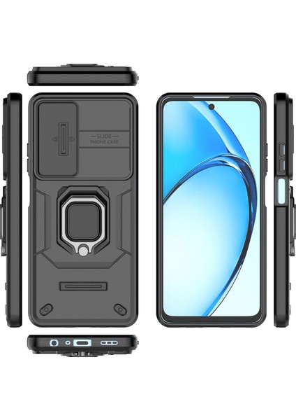 Oppo A60 4g Kılıf Camshield Kickstand Pc+Tpu Telefon Kılıfı-Siyah (Yurt Dışından) indirimleri