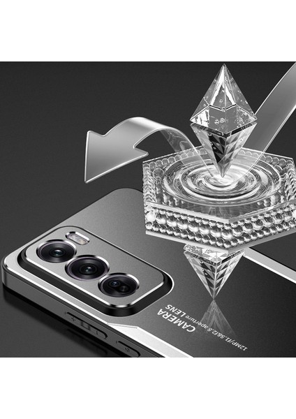 Oppo RENO12 Pro 5g (Global) Kılıf Alüminyum Alaşımlı Arka Koruyucu Telefon Kılıfı-Gümüş (Yurt Dışından) indirimleri