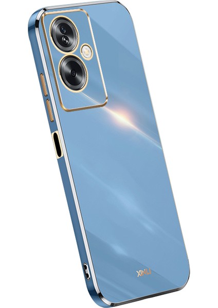 Xınlı Oppo A2 5G/A79 5g Telefon Kılıfı Yumuşak Tpu Galvaniz Kaplama-Mavi (Yurt Dışından)