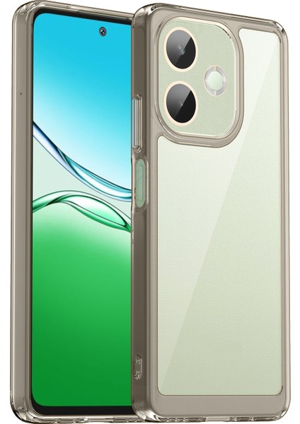Oppo A5 Pro 4g(Global)/5g(Global)/a5 Energy 5g(China) Kılıf Tpu+Akrilik Koruyucu Şeffaf Telefon Kılıfı-Şeffaf Gri (Yurt Dışından)