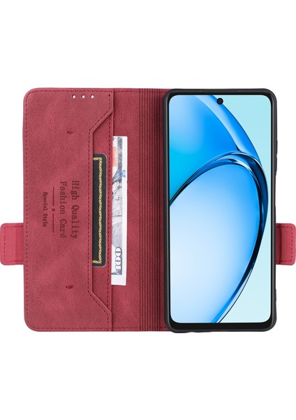 Oppo A60 4g Cüzdan Kılıf Donanım Dekor Pu Deri Stand Telefon Kılıfı-Gül (Yurt Dışından) fiyatları