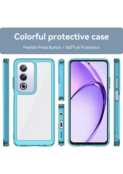 Oppo A80 5g/a3 Pro(Global)5g Kılıf Tpu+Akrilik Koruyucu Şeffaf Telefon Kılıfı-Şeffaf Mavi (Yurt Dışından) fiyatları