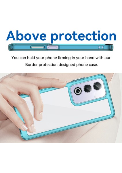 Oppo A80 5g/a3 Pro(Global)5g Kılıf Tpu+Akrilik Koruyucu Şeffaf Telefon Kılıfı-Şeffaf Mavi (Yurt Dışından) fırsatları