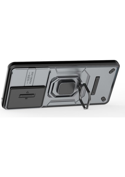 Oppo A79 5g/a2 5g Kılıf Kamera Koruma Pc+Tpu Telefon Kılıfı Halka Destekli-Gri (Yurt Dışından) modelleri