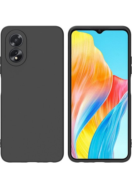 Oppo A38 4g Kılıf Mat Koruyucu Telefon Kılıfı Parmak Izi Önleyici Kabuk (Hassas Arka Lens Kesiği)-Siyah (Yurt Dışından)