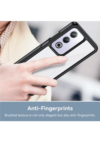 Oppo A80 5g/a3 Pro(Global)5g Kılıf Tpu+Akrilik Koruyucu Şeffaf Telefon Kılıfı-Siyah (Yurt Dışından) indirimleri