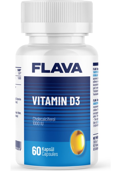 VİTAMİN D3 - 60 KAPSÜL