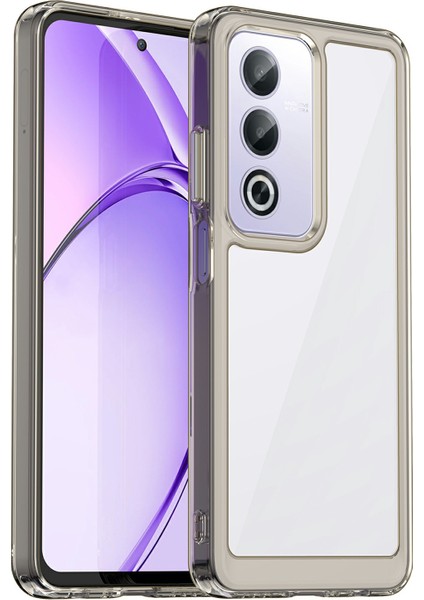 Oppo A80 5g/a3 Pro(Global)5g Kılıf Tpu+Akrilik Koruyucu Şeffaf Telefon Kılıfı-Şeffaf Gri (Yurt Dışından)