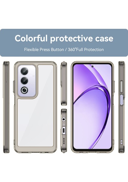 Oppo A80 5g/a3 Pro(Global)5g Kılıf Tpu+Akrilik Koruyucu Şeffaf Telefon Kılıfı-Şeffaf Gri (Yurt Dışından) fiyatları