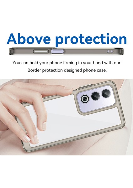 Oppo A80 5g/a3 Pro(Global)5g Kılıf Tpu+Akrilik Koruyucu Şeffaf Telefon Kılıfı-Şeffaf Gri (Yurt Dışından) fırsatları