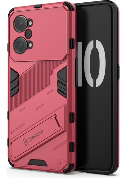 Oppo K10 Pro 5g Için Pc+Tpu Kılıf Düşmeye Karşı Destekli Koruyucu Kılıf Çift Katmanlı Cep Telefonu Kabuk-Gül (Yurt Dışından)