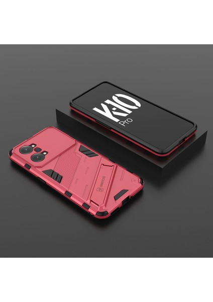 Oppo K10 Pro 5g Için Pc+Tpu Kılıf Düşmeye Karşı Destekli Koruyucu Kılıf Çift Katmanlı Cep Telefonu Kabuk-Gül (Yurt Dışından) indirimleri