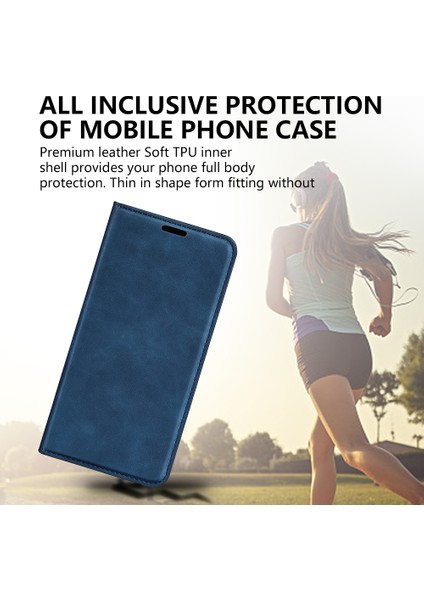 Oppo A78 4g Skin-Touch Deri Cüzdan Telefon Kılıfı Manyetik Otomatik Emici Stand Telefon Kılıfı-Gri (Yurt Dışından) modelleri