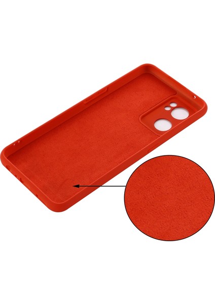 Oppo Reno7 5g (Global)/find X5 Lite Yumuşak Sıvı Silikon Kılıf Çizilmez Mikrofiber Astarlı Kamera Koruyucu Kılıf Kayışlı-Kırmızı (Yurt Dışından) fiyatları