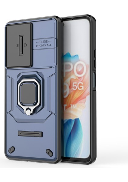 Oppo A79 5g/a2 5g Kılıf Kamera Koruma Pc+Tpu Telefon Kılıfı Halka Destekli-Mavi (Yurt Dışından) fiyatları