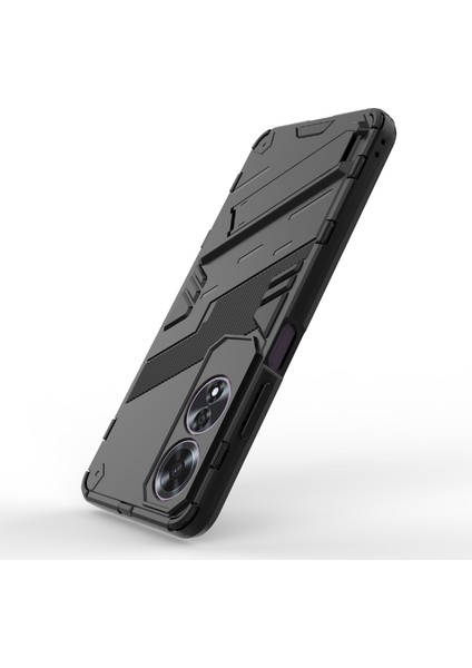 Oppo A60 4g Kılıf Dahili Ayaklı Pc + Tpu Darbeye Dayanıklı Telefon Kılıfı-Siyah (Yurt Dışından) fırsatları