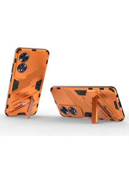 Oppo A60 4g Kılıf Dahili Kickstand Pc + Tpu Darbeye Dayanıklı Telefon Kılıfı-Turuncu (Yurt Dışından) modelleri