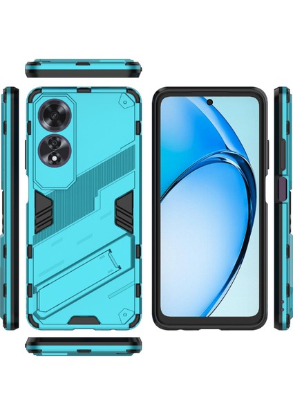 Oppo A60 4g Kılıf Dahili Ayaklı Pc + Tpu Darbeye Dayanıklı Telefon Kılıfı-Bebek Mavisi (Yurt Dışından) indirimleri