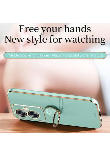 Xınlı Oppo A2 5G/A79 5g Yumuşak Tpu Kılıf Galvanik Teknoloji Kickstand Kapak-Pembe (Yurt Dışından) fiyatları