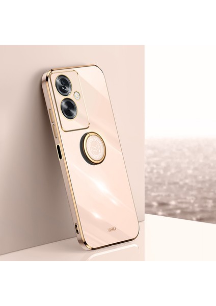 Xınlı Oppo A2 5G/A79 5g Yumuşak Tpu Kılıf Galvanik Teknoloji Kickstand Kapak-Pembe (Yurt Dışından) indirimleri