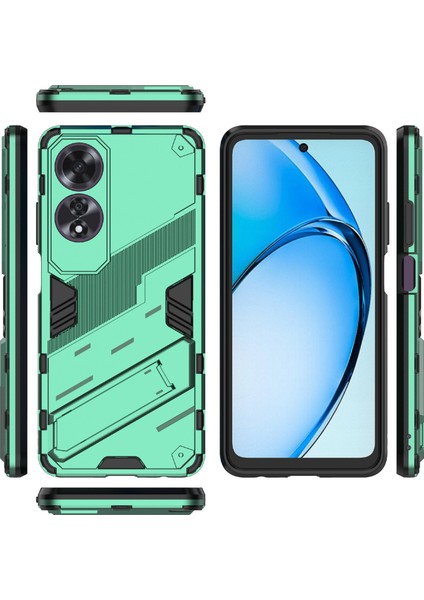 Oppo A60 4g Kılıf Dahili Kickstand Pc + Tpu Darbeye Dayanıklı Telefon Kılıfı-Yeşil (Yurt Dışından) indirimleri