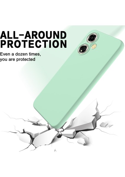Oppo A59 5G/A2M 5g Cep Telefonu Kılıfı Yumuşak Astarlı Sıvı Silikon Düşmeye Lı Kapak-Yeşil (Yurt Dışından) fiyatları