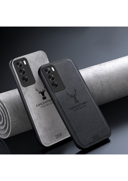 Oppo RENO12 Pro 5g (Global) Kılıf Geyik Desenli Deri + Pc + Tpu Telefon Kılıfı - Mavi (Yurt Dışından) fırsatları