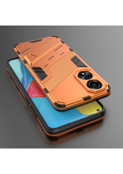 Oppo A78 4g Kılıf Pc+Tpu Kickstand Düşmeye Dayanıklı Telefon Kılıfı-Turuncu (Yurt Dışından) fırsatları