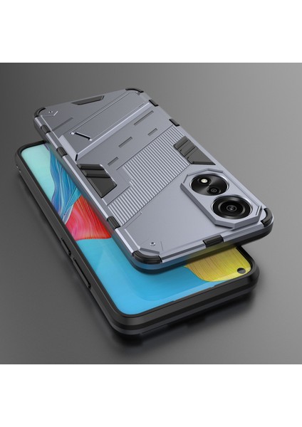 Oppo A78 4g Kılıf Pc+Tpu Kickstand Düşmeye Dayanıklı Telefon Kılıfı-Gri (Yurt Dışından) fırsatları