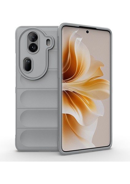 Oppo RENO11 Pro 5g (Küresel) Kılıf Yumuşak Tpu Düşme Etkisi Telefon Kapağı-Açık Gri (Yurt Dışından)