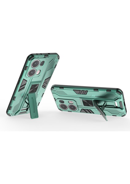 Oppo RENO13 Pro 5g Kılıf Pc+Tpu Darbeye Dayanıklı Telefon Kılıfı Kickstand Ile-Yeşil (Yurt Dışından) fiyatları