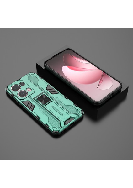 Oppo RENO13 Pro 5g Kılıf Pc+Tpu Darbeye Dayanıklı Telefon Kılıfı Kickstand Ile-Yeşil (Yurt Dışından) indirimleri