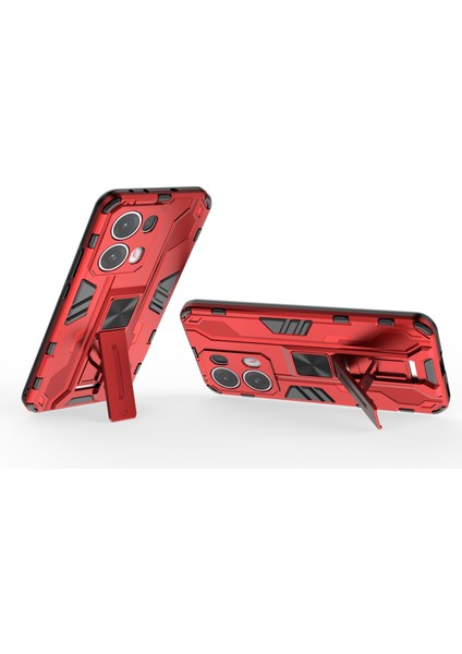 Oppo RENO13 Pro 5g Kılıf Pc+Tpu Darbeye Dayanıklı Telefon Kılıfı Kickstand Ile-Kırmızı (Yurt Dışından) modelleri