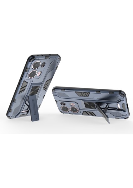 Oppo RENO13 Pro 5g Kılıf Pc+Tpu Darbeye Dayanıklı Telefon Kılıfı Kickstand Ile-Mavi (Yurt Dışından) modelleri