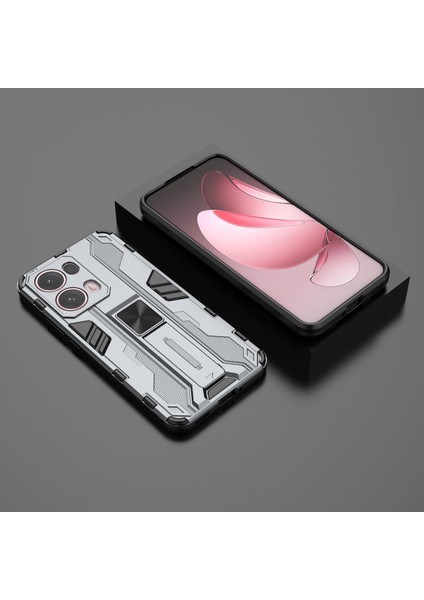 Oppo RENO13 Pro 5g Kılıf Pc+Tpu Darbeye Dayanıklı Telefon Kılıfı Kickstand Ile-Gri (Yurt Dışından) indirimleri