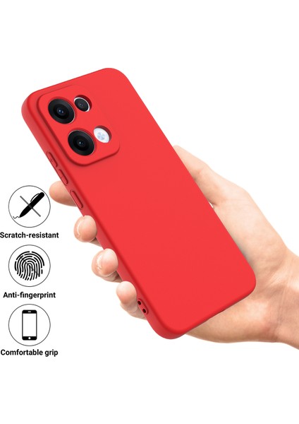 Oppo RENO13 5g (Küresel) Sıvı Silikon Kılıf Telefon Arka Kapağı El Kayışı Ile-Kırmızı (Yurt Dışından) fiyatları