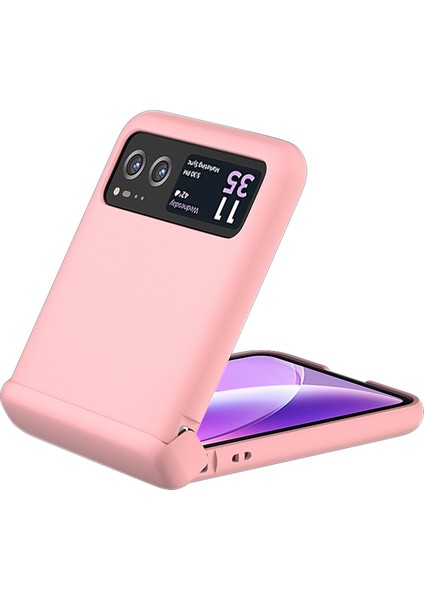 Motorola Razr 40 5g Kılıf Cilt Dokunma Menteşe Koruma Telefon Kılıfı-Pembe (Yurt Dışından) modelleri