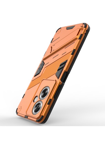 Oppo A79 5g/a2 5g Telefon Kılıfı Çizilmeye Dayanıklı Pc+Tpu Kickstand Kılıfı-Turuncu (Yurt Dışından) modelleri