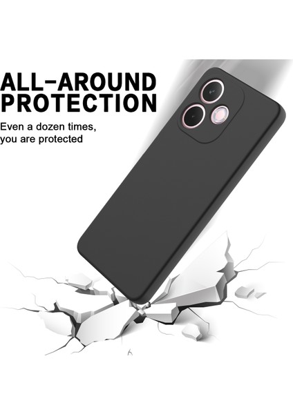 Oppo A5 Pro 4g(Global)/5g(Global)/a5 Energy 5g(China) Sıvı Silikon Kılıf Telefon Arka Kapağı El Kayışı Ile-Siyah (Yurt Dışından) indirimleri