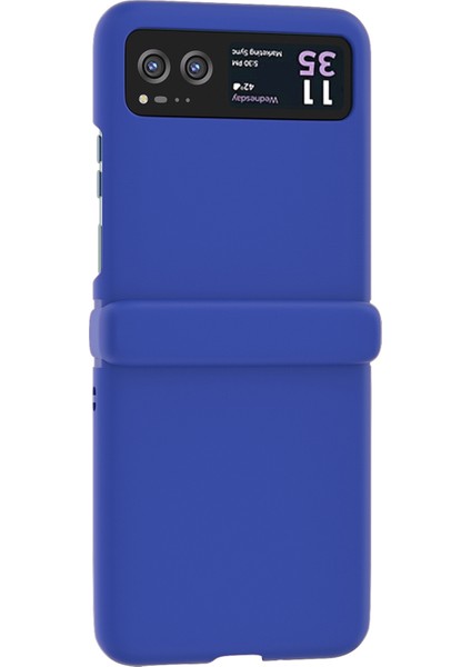 Motorola Razr 40 5g Kılıf Cilt Dokunma Menteşe Koruma Telefon Kılıfı-Koyu Mavi (Yurt Dışından) fiyatları